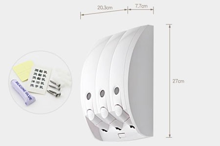 Distributeur d'hôtel avec bouteille non rechargeable